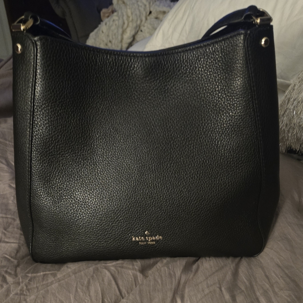 Kate Spade Black Leather Hobo